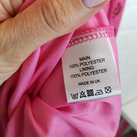 Twisted Wunder Pip Seashell Print Mini Dress UK 22 Pink Chiffon Funky Plus BNWT - Picture 10 of 13